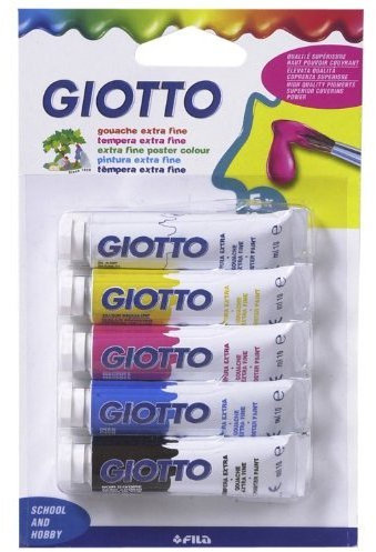 2 X Giotto 5 Tubes gouache primaires