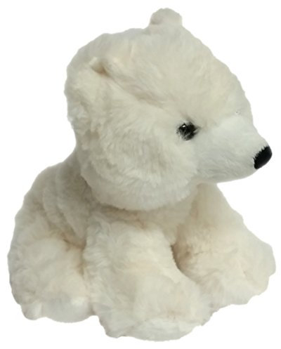 Inware 6345 - Kuscheltier Eisbär Lolle, Creme, sitzend, 14 cm, Schmusetier, Plüschtier