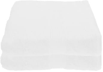 Julie Julsen 2er Pack Saunatücher vielen Farben Reine Baumwolle Qualität 500 GSM Strandtuch Weiß 80 x 200 cm