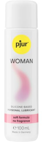 pjur WOMAN (100ml) - Gleitgel für Frauen auf Silikonbasis - für prickelnden Sex und längeren Spaß - optimal für empfindliche Haut
