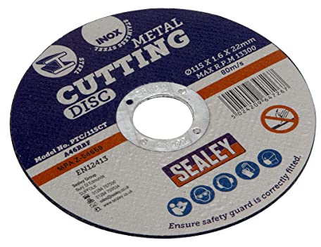 Sealey PTC/115CT Cutting Disc Ø115 x 1.6mm 22mm Bore