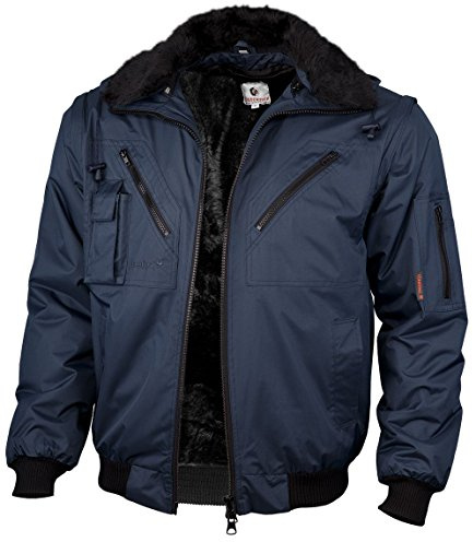QUALITEX HIGH QUALITY WORKWEAR PILOTJACKE 100% PES MIT Teddyfutter+ABTRENNB.ÄRMELN Größe XL