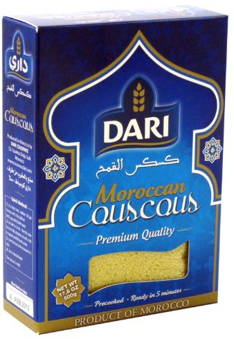 [ 500g ] DARI Moroccan Couscous / Kuskus / Zubereitung aus Hartweizengrieß, vorgekocht