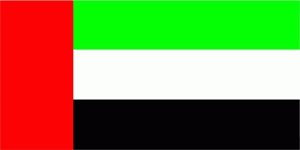 Vereinigte Arabische Emirate VAE Fahne Flagge Grösse 90x60cm