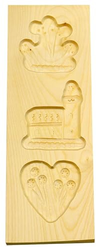 Städter 842045 Spekulatiusmodel Backform, Holz, braun, 25 x 9 x 3 cm,