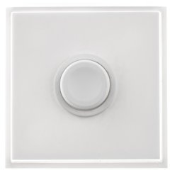 HUBER Pulsador de timbre de superficie de poliestireno - timbre frontal de plástico - interruptor de timbre, timbre de puerta