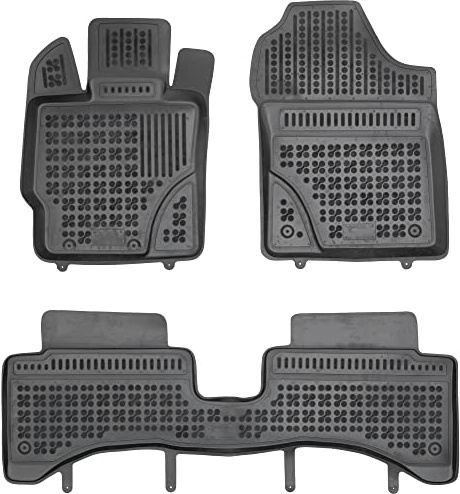 REZAW - PLAST Antirutschmatten Auto fußmatten passt für Toyota Yaris III 2014-2020 Kompletter Schutz für Ihr Auto bei Allen Wetterbedingungen mit perfekt passenden Anti rutsch gummimatten