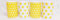 fromeuropewithlove Yellow Dots & Spots Mugs Fine Bone China Set of 4 Yellow Mugs Hand Decorated in the UK