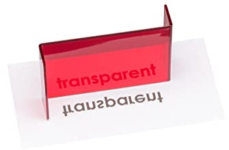 WISSNER® aktiv lernen - Durchscheinender Geometrie und Symmetrie Spiegel - RE-Plastic®, 15x10 cm