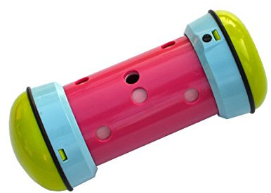 PIPOLINO Chat S bleu, vert et rose -Distributeur mobile et réglable d'aliments secs