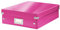 Leitz Organiser Box, Click and Store Range 60580023 - Medium, Pink