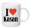 taza para café I Love Kasan Cerámica Altura 9.5 cm diámetro de 8 cm de Blanco