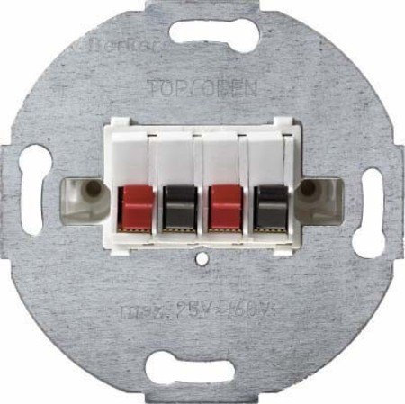 Hager – Steckdose Dual Lautsprecher Stereo weiß Polar