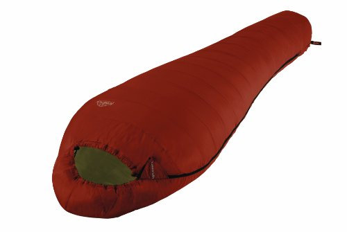 LESTRA Daunenschlafsack Light Extreme 210 cm x 80 cm x 45 cm, rost/Oliv, Links, SSLIGDV09G210