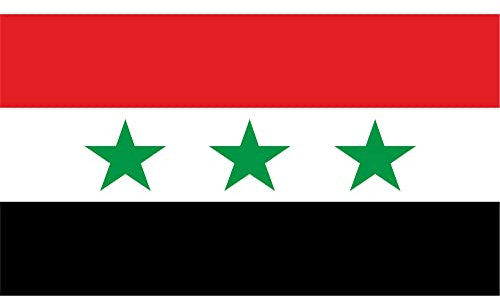 Indigos UG Auto Aufkleber Irak 10 cm - glatt - LS71G - Autoaufkleber Fahne - Sticker Flagge - Heckscheibe, Spoiler, Tuning - UV-beständig und selbstklebend