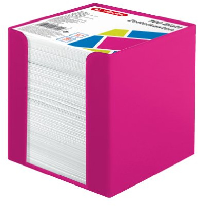 Herlitz Note Cube Box - Cool Pink