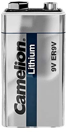 Camelion 19100122 - 9V Block Lithium Batterie ER9V, Kapazität 1200 mAh, für medizinische Geräte, Alarmanlagen und elektrische Kontrollsysteme