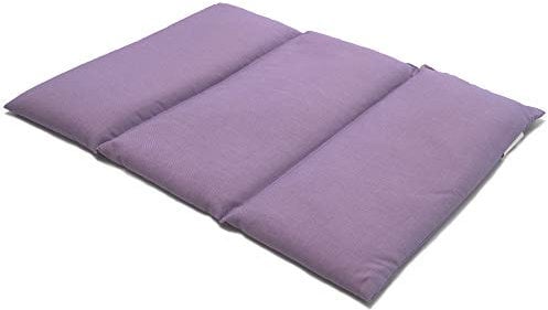 GIRAFFENLAND Traubenkernkissen groß 40x30cm - 3-Kammer - flieder - Wärmekissen - Körnerkissen