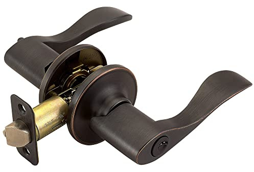 Design House Springdale Keyed Entry Door Lever, Oil Rubbed Bronze