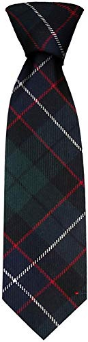 I LUV LTD Gents Neck Tie Russell Modern Tartan Lightweight Scottish Clan Tie