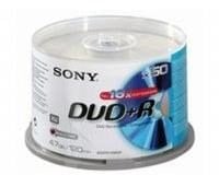 Sony 50DPR120BSP - SONY DVD+R 16 X SPINDLE (50PK)