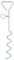 Milestone Camping 31690 Outdoor Corkscrew Tie Out Stake / Keyring Attachment / Tether Pets and Tents / Ideal for Camping, Hiking, Fishing and More