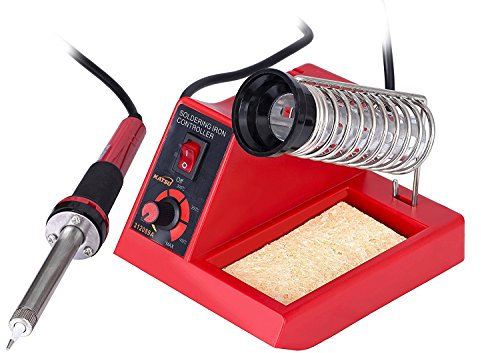 Soldering Station, KATSU 58W Electric Thermostatic Soldering Iron Welding Station Kit with Adjustable Temperature, Ideal for Electronics Electrical Repairing 312089