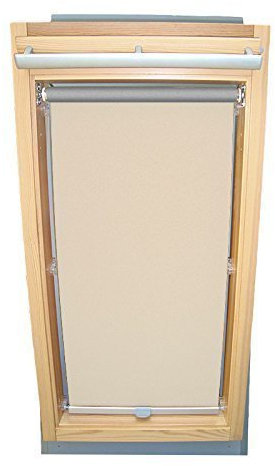 Hochwertiges Abdunkelungsrollo Rollo Thermo creme für Velux DG/RG-EP VL,VG,VX 045 ALU // Verdunkelungsrollo/Verdunkelungs-Rollo/Fensterrollo