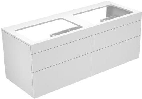 Keuco Waschtischunterschrank Edition 400 140x54,6x53,5cm, 2 AZ, o L, f 2 WT, trüf