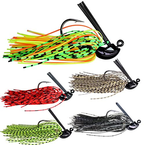 THKFISH Kunstköder Set Angeln Jigs Künstlicher Köder Angelköder Angelhaken A-7g 5Stück