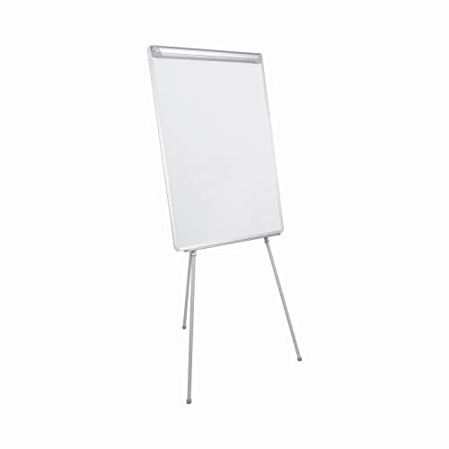 Bi-Office Dreibein Flipchart Grau, nicht-magnetisch, mit Stifteablage