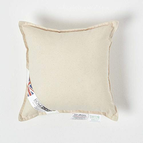 Homescapes Kissenfüllung 30x30 cm – Füllkissen mit Bezug aus GOTS-zertifizierter Bio-Baumwolle & Super-Mikrofaserfüllung, Oeko-TEX-Zertifiziert, hypoallergen, formstabil, für Sofa & Bett