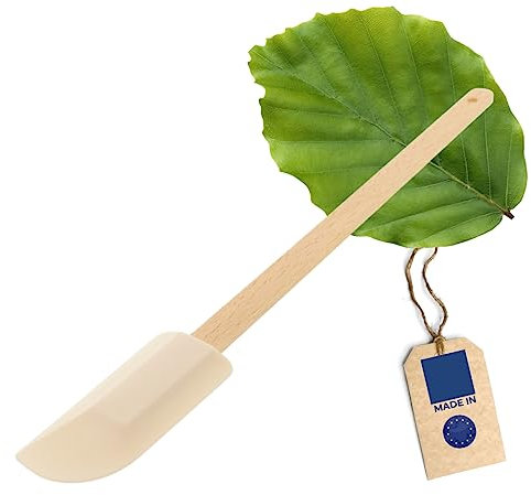 HOFMEISTER® Teigschaber, 27 cm, verteilt sauber Teig, Sahne & Eischnee, flexibler Silikon-Spatel, passt sich exakt an die Rührschüssel an, Teigspachtel zum Backen, schmal
