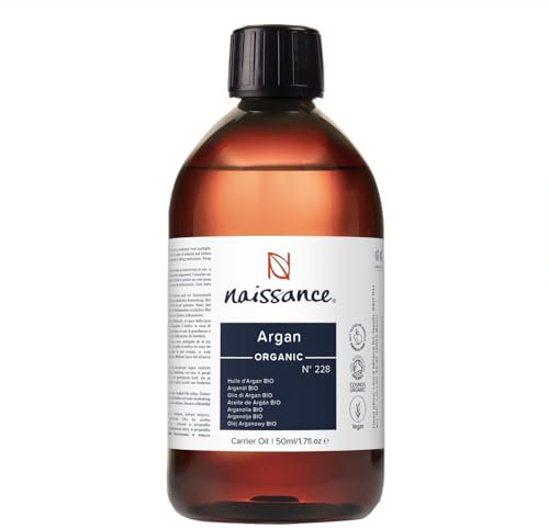 Naissance Marokkanisches Arganöl Nativ BIO (Nr. 228) 450ml – Kaltgepresst – Pflegeöl für Gesicht, Haut, Haare, Bart & Nagelhaut