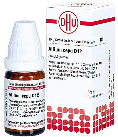 DHU Allium cepa D12 Streukügelchen, 10 g Globuli