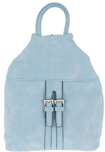 ALESSANDRO Femme Bag Handtasche Rucksack Damentasche + Schlüßelmäppchen (Lugano Ice Blue 7)