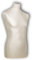 LUCCESI | Schneiderpuppe | Damen (S-XL) / Herren (L) | Männlich (Male ♂) | Größe L (Large/50-52) | Wechselbezug Creme-Weiss | Metall-/Chrom-Dreibein | weitere Größen (weiblich/Female ♀) S - XL