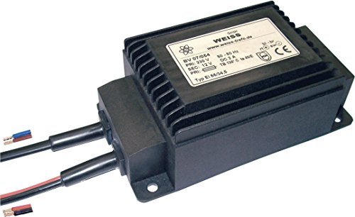 WEISS ELEKTROTECHNIK 07/055 Kompakter Netzteiltransformator, 1 x 230 V, 1 x 12 V/DC, 24 W, 2 A