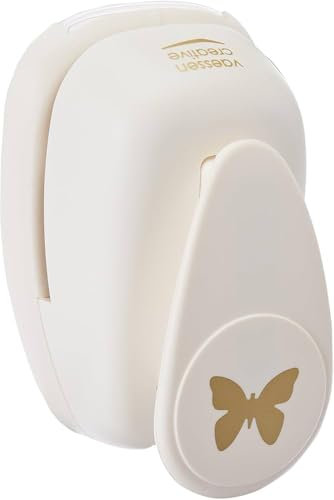 Vaessen Creative Motivstanzer, Small Stanzer Schmetterling | Motivlocher | Ausstanzung 1,5 cm Weit, Metall, purple, 1.2 x 1.6 cm