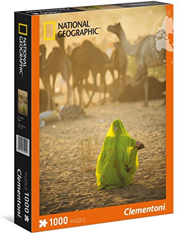 Clementoni 39302.2 - National Geographic 1000 T Sari, Klassische Puzzle