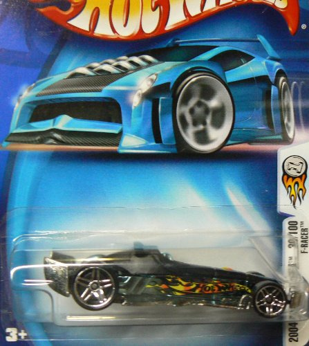 Mattel Hot Wheels 2004 First Editions 1:64 Scale Black F-Racer Die Cast Car #030 by Mattel