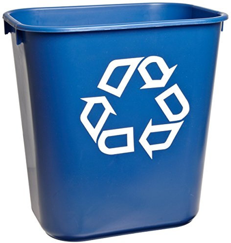 Rubbermaid Commercial Products FG29557BlUE - Contenedor cuadrado, capacidad de 12.9 l, azul