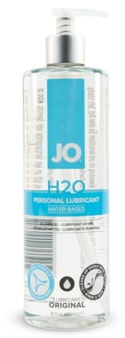 System JO - H2O Lubricant 480 ml - wasserbasiertes Allround-Gleitgel mit idealen Eigenschaften, kondomsicher