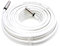 MAST DIGITAL YCAB01L Smedz 5 m TV Aerial Cable Extension Kit with Premium Fitted Compression IEC Male to Male Connectors - White