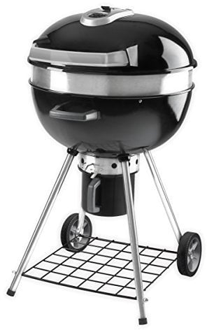 Napoleon Charcoal Kettle Barbecue Diameter 57 cm with Cast Iron Grate and Hinged Lid