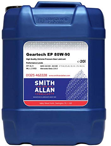 EP 80W-90 Gear Oil API GL-5 Gearbox Diff Transmission Axle Fluid 20 Litre 20L