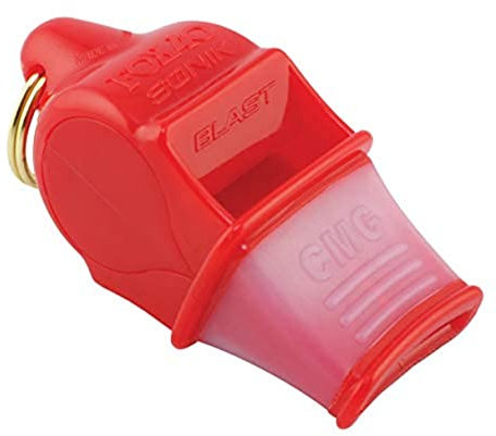 Fox 40 Sonik Blast CMG Pfeife mit Umhängeband, Rot, Einheitsgröße, 9203-0108