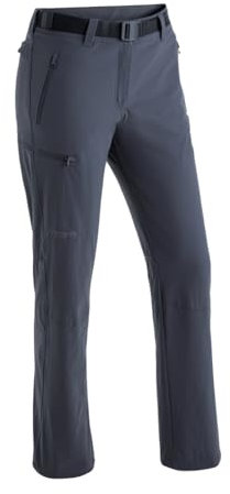 Maier Sports Rechberg, Damen Wanderhose, Wasserabweisende Outdoorhose für Trekking und Hiking, PFC-frei, mSTRETCH pro 4 & Dryprotec, Grau, 40 (W31/L31)
