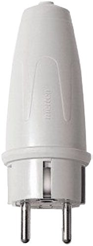 Merten 123463 PVC-SCHUKO-Stecker (DE, FR, BE), grau