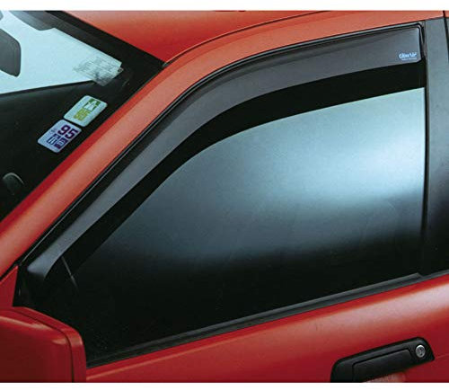 Déflecteurs latéraux compatible avec Citroen Berlingo / Peugeot Partner 2008-2012 + 2012-2018, Gris fumé, Rauchgrau